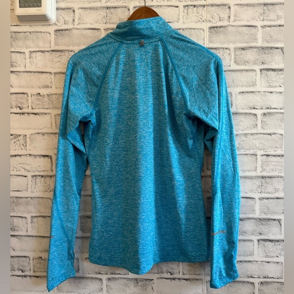 Women’s Nike Running turquoise 1/4 zip Dri-fit performance pullover Size Small - Picture 2 of 4